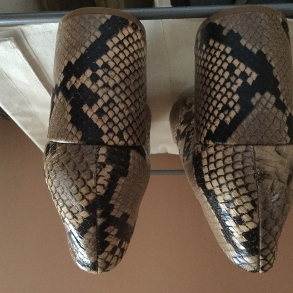 Zara Python Pointed Toe Pumps New Never Worn - image 6